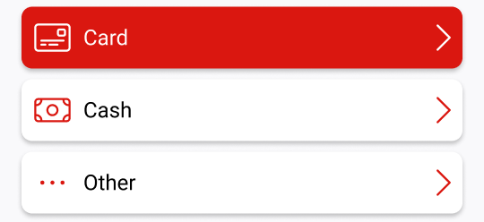 Chose a payment method